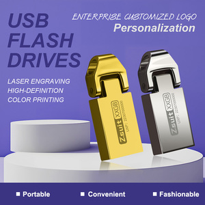 Tùy chỉnh biểu tượng tia laser 8GB đến 512GB tốc độ cao USB3.0 A + Original New chip mini Kim Loại ngón tay cái ổ đĩa USB Flash Drive Stick - Product Image 2