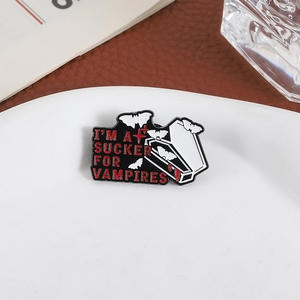 Estilo americano europeo Halloween grabado Metal pintado TV película personaje transfronterizo creativo dibujos animados vampiro <span class=keywords><strong>serie</strong></span> Murciélago - Product Image 3