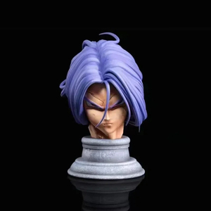32CM Anime Statue <span class=keywords><strong>Super</strong></span> <span class=keywords><strong>Saiyan</strong></span> Trunks <span class=keywords><strong>2</strong></span> Têtes Mobile Dragon PVC Anime Figure Modèle Jouet PVC Matériel Unisexe Dessin Animé Style - Product Image 3