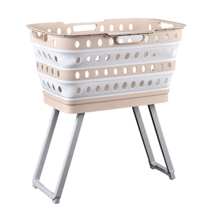 Đóng mở giặt Giỏ Nhựa Gấp lưu trữ PP + TPE giặt giỏ thuận tiện ráp giỏ giặt với chân - Product Image 2