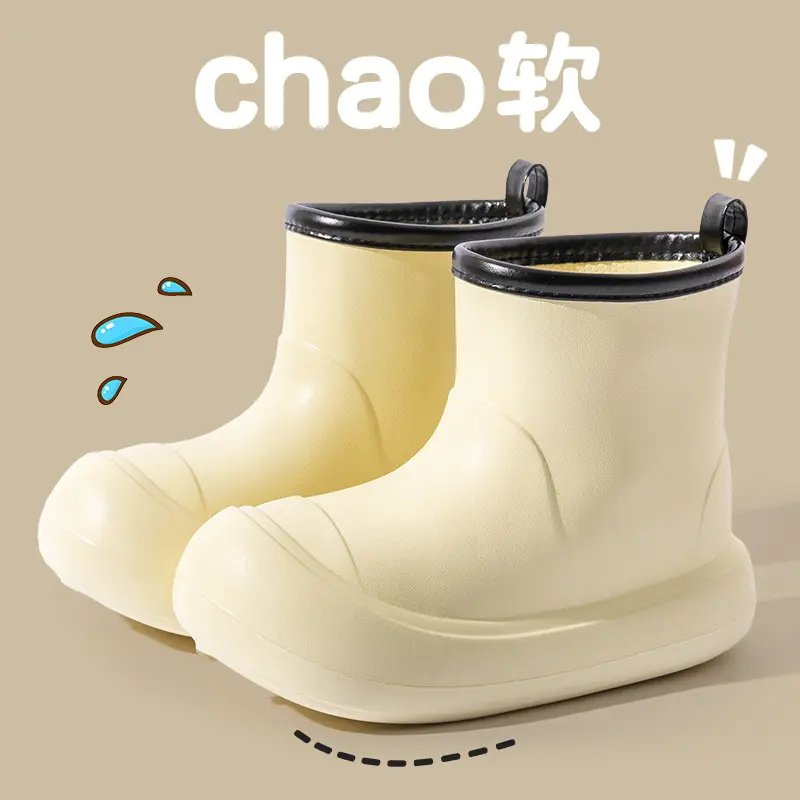 2024 Hot Selling Children High Fashion EVA Wellies Baby Waterproof Outdoor Rain Boots For Kids