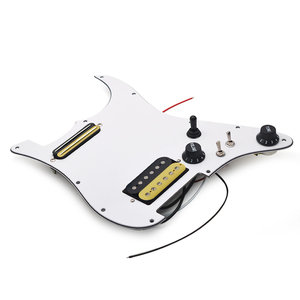 Alnico 5 Prewired <span class=keywords><strong>Strat</strong></span> <span class=keywords><strong>Pickguard</strong></span> cuộn dây tách <span class=keywords><strong>Pickguard</strong></span> HH nạp <span class=keywords><strong>Pickguard</strong></span> với Humbucker pickups Bộ - Product Image 3
