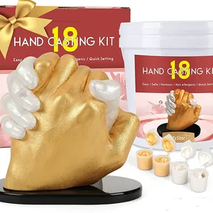 Perfect Kraft Hand Casting Kit Couples & Keepsake Hand Mold kit Couples for Holiday Activities, Molding Kits for Adults,