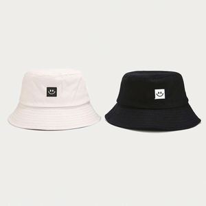 Smile Design Woven Label Fisherman Bucket Hat Fashion Bucket Hat Cotton Unisex Custom Bucket Hat Bulk for Outdoor - Product Image 2