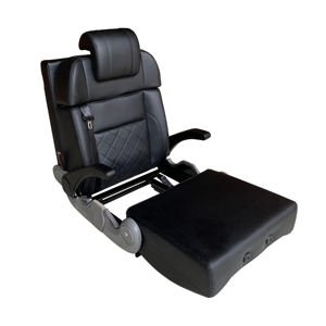 Asiento Rock and Roll Ajustable de Alta Calidad para Autocaravana, Personalizado, con Cuero Sintético, Plegable, Impermeable, con Cinturón de Seguridad de 3 Puntos - Product Image 4