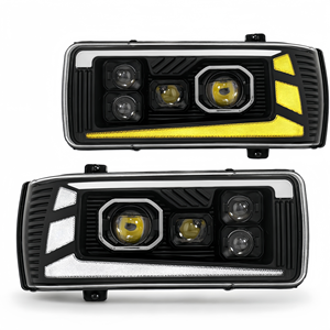 Debutto Mondiale: Gruppo Fari a LED Matrix a 5 Lenti per <span class=keywords><strong>Camion</strong></span> Modificato <span class=keywords><strong>DAF</strong></span> XF105 <span class=keywords><strong>CF</strong></span> 85, 24V, 500% Più Luminoso, Aggiornamento Proiettore - Product Image 1