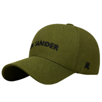 Gorra de Béisbol Deportiva al por Mayor, Color Verde Oliva, con Logotipo Bordado en el Lateral, Estilo Dad Hat