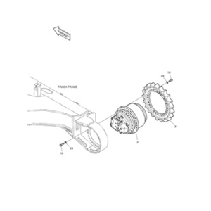 Motor de Desplazamiento Hidráulico TM70VC para Excavadora VOLVO EC350 EC360 EC380, Piezas de Repuesto VOE14713848 VOE14606699 - Product Image 3