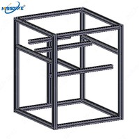 Profil de cadre en aluminium pour imprimante 3D VORON Trident, profil A6063-T5, largeur de fente de 6 mm, cadre d'extrusion de précision pour machine d'impression 3D DIY