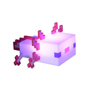 Minecraft-Spiel-Zubehör Axolotl Nachttischlampe mit Fünf Farbwechsel-Optionen Spielzeug-Puppe Modell Geschenk - Product Image 1