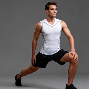 Camisetas Deportivas de Gimnasio para Hombre de Alta Calidad con Logotipo Personalizado, Tops Activos Ajustados, Chalecos Deportivos sin Mangas para Hombre de Talla Completa - Product Image 4