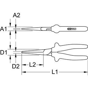 Alicates de Dibujo KS TOOLS 1000V, 200 mm - Product Image 2