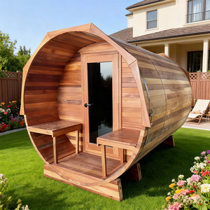 <span class=keywords><strong>2025</strong></span> Truyền Thống Tự Làm Màu Đen Tuyết Tùng Thủy Tinh Đầy Đủ Hồng Ngoại Pod 2 Người Ngoài Trời Thùng Tắm Hơi Với Vestibule - Product Image 4