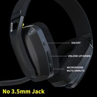 Casque de jeu sans fil double mode BINNUNE BW06 5.0 supra-auriculaire avec micro léger pour PC/Console/Jeux