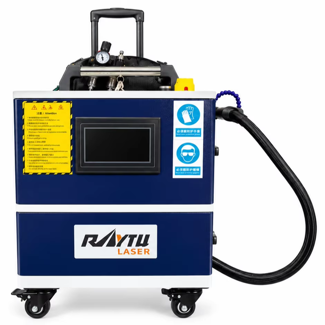 Raytu Portable Fiber Laser Cleaning Machine for Wood UPVC-Best-selling New Economical High-speed Water-Cooled Small