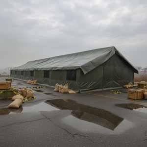 Une <span class=keywords><strong>tente</strong></span> <span class=keywords><strong>de</strong></span> secours <span class=keywords><strong>de</strong></span> camping en plein air à une seule pièce, <span class=keywords><strong>de</strong></span> 25x8 mètres, peut accueillir environ 200 personnes - Product Image 3