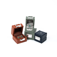 Caja de Joyería de Cuero PU de Lujo con Logotipo Personalizado, Estuche Organizador de Viaje, Caja de Almacenamiento Pequeña para Anillos, Aretes y Collares, Cajas de Regalo