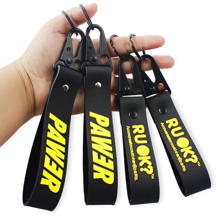 Custom 2d Soft Pvc Key chain Hotel Hook Wrist Keychain 3d Rubber for Promotion Giveaway Gift Keychain With Custom Logo