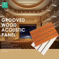 GoodSound 2800 Long plafond écologique en Mdf haut Nrc finition MgO en bois panneau acoustique rainuré en noyer