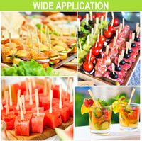 Mini brochettes en bambou de 2 pouces pour fruits