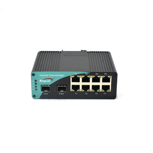 อีเธอร์เน็ตอุตสาหกรรม8พอร์ตสวิตช์ที่ไม่มีการจัดการ100 <span class=keywords><strong>Mbps</strong></span> พร้อมตัวแปลงสื่อไฟเบอร์เพื่อการรับส่งข้อมูลที่แข็งแกร่ง - Product Image 1