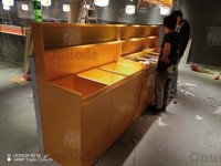 Aménagement de buffet d'hôtel de luxe, design modulaire 3D personnalisé pour restaurant et bar, conception d'intérieur de boutique OEM ODM, solution de projet complète