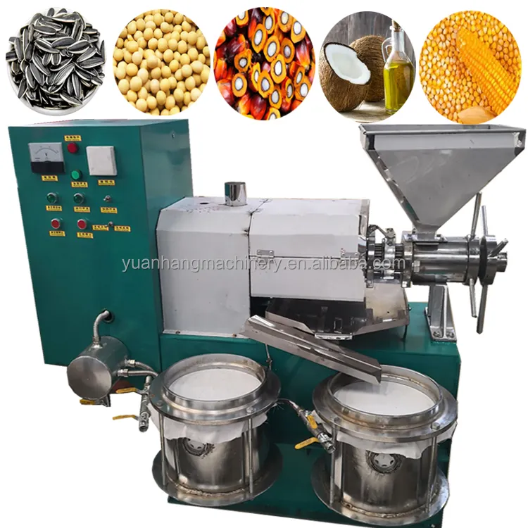 Peanut rapeseed cooking oil processing olive coconut corn oil making machine palm soybean sunflower automatic screw oil press