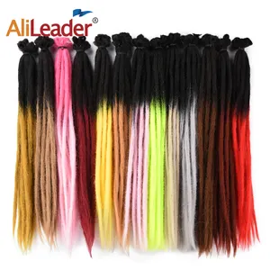 AliLeader African Ombre Color Dread Locks Crochet Braids Handmade Hair Extensions Dreadlocks