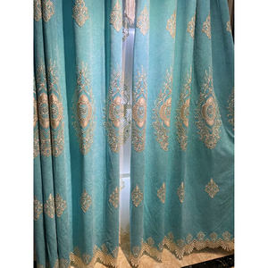 <span class=keywords><strong>Tende</strong></span> Oscuranti in <span class=keywords><strong>Pizzo</strong></span> Jacquard Europeo per Soggiorno e Camera da Letto, <span class=keywords><strong>Tende</strong></span> Dorate di Lusso per Finestre, Decorazione Casa - Product Image 2