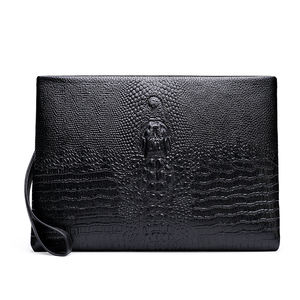 Borsa a Mano <span class=keywords><strong>da</strong></span> <span class=keywords><strong>Uomo</strong></span> di Alta Qualità <span class=keywords><strong>con</strong></span> Stampa Coccodrillo, Design Casual alla Moda <span class=keywords><strong>con</strong></span> Chiusura a <span class=keywords><strong>Cerniera</strong></span> e Fodera in Poliestere, <span class=keywords><strong>Portafoglio</strong></span> Lungo - Product Image 1