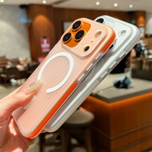 Nueva Funda Magnética 2 en 1 con Borde Corrugado y Efecto Niebla de Hielo para iPhone 17 16 15 14 13 Pro Max Plus Serie Air - Product Image 5