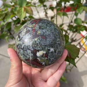 Groothandel Natuurlijke Rock Dragon Bloed Bollen Voor Decoratie Steen Spirituele Kwarts Kristallen Bol Bal - Product Image 4
