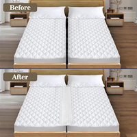 Pont de lit pour transformer un lit double en lit king size, Remplisseur de vide de matelas imperméable en mousse à mémoire de forme, Convertisseur de lit double en lit king size
