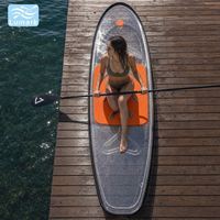 Planche de SUP complète transparente pour sports nautiques en plein air, fabriquée en Chine par Lumark, usage commercial