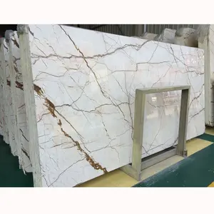 Beige And Gold Marble Slab Golen Veins Hotel Flooring Tiles Sofitel Golden Marble