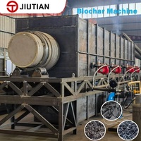 Machine de carbonisation continue à économie d'énergie pour la production de charbon de bois à partir de sciure de bois, de coques de riz et de coques de noix de coco