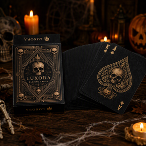 Jeu <span class=keywords><strong>de</strong></span> cartes à jouer <span class=keywords><strong>de</strong></span> qualité supérieure avec estampage à chaud et bords dorés, édition limitée Halloween, pour jeux <span class=keywords><strong>de</strong></span> société et divertissement - Product Image 1