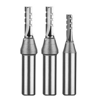 TCT 3-Flute Straight End Mill - Alat Pemotong & Pembuat Alur Kayu CNC, Mata Router untuk Pemotongan Material