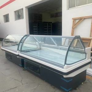 Vitrina Refrigeradora de Una Sola Temperatura con Puerta de Vidrio <span class=keywords><strong>para</strong></span> Carnicería, Exhibición de Carne Fresca, <span class=keywords><strong>Pescado</strong></span> y Res - Product Image 5