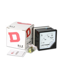 Delixi 6C2 DC Analog Voltmeter Pointer Voltage Meter 0-450V Dial Panel Volt Meter.