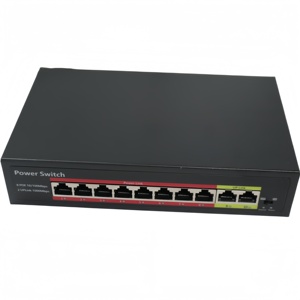 Werksverkauf 8+2 Port PoE Switch mit KI-Intelligenter Erkennung 120W für Netzwerk-CCTV-Kameras - Product Image 1
