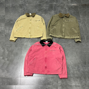 Áo khoác bomber thợ mộc nam chất liệu vải denim cotton twill vintage, kiểu dáng vintage, có khóa kéo, in logo tùy chỉnh mùa đông - Product Image 3