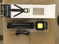 Lampu Kerja Mini LED Senter Saku Portabel USB Pengisian Lampu Kunci Berkemah Luar Ruangan Mendaki Cahaya COB