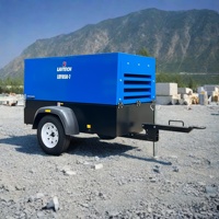 Compresseur d'air diesel Liutech LUY050-7 185 Cfm 7bar, groupe Atlas Copco, compresseur d'air mobile pour sablage