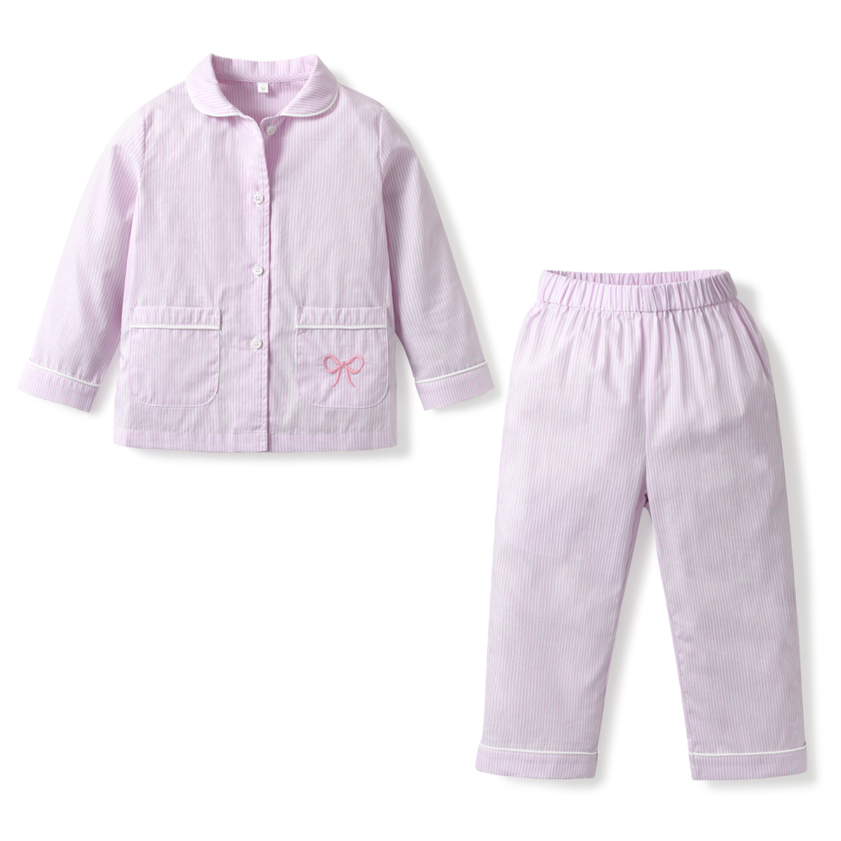 Conjunto de pijama rosa para niña