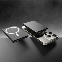 Batterie externe magnétique 10000mAh 5000mAh, charge rapide sans fil, batterie externe mince 20W, batteries externes magnétiques