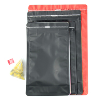 Sachet à café à fond plat haute barrière, doublure en aluminium de qualité alimentaire, imprimé sur mesure avec valve de dégazage et fermeture éclair facile à ouvrir