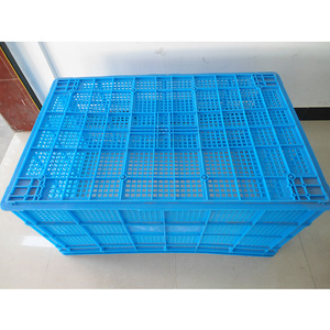Large Plastic Turnover <b>Baskets</b> 1 Meter Blue <b>Stackable</b> Injection Molding Crates For Storage And Transport - Product Image 2