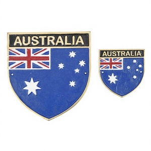 Placa decorativa de oficina de Australia para decoración de oficina de agencias de viajes accesorios Placa de bandera de aluminio fundido de Metal para pared - Product Image 1