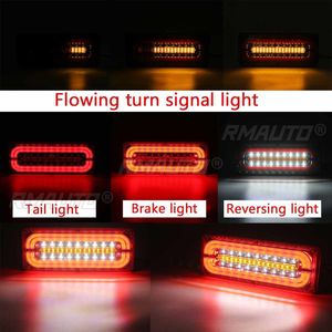 2pcs 24V LED Car Truck Tail <b>Light</b> Taillight Rear <b>Lights</b> Stop Brake Indicator Signal Lamp for Kamaz Trailer Caravan Lorry <b>Tractor</b> - Product Image 2